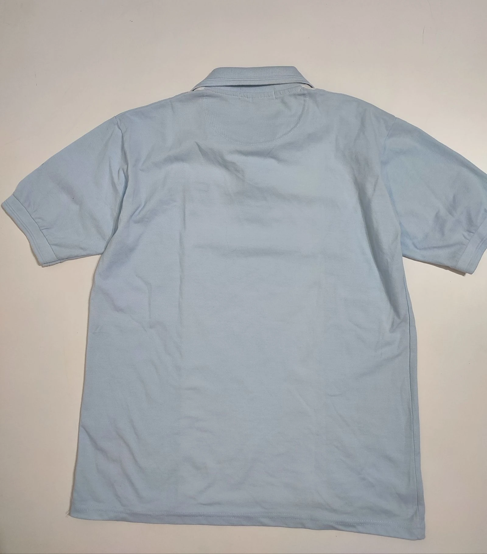 Polo Tommy Hilfiger vintage lichtblauw en wit maat L – photo 4